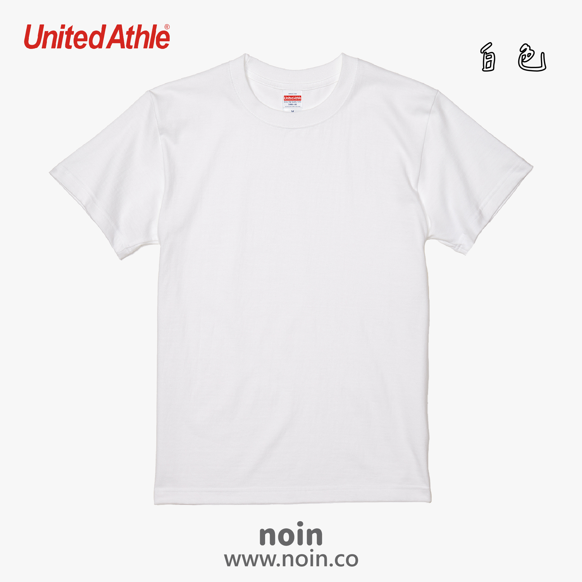 2022_UA短袖-001_白色 noin
